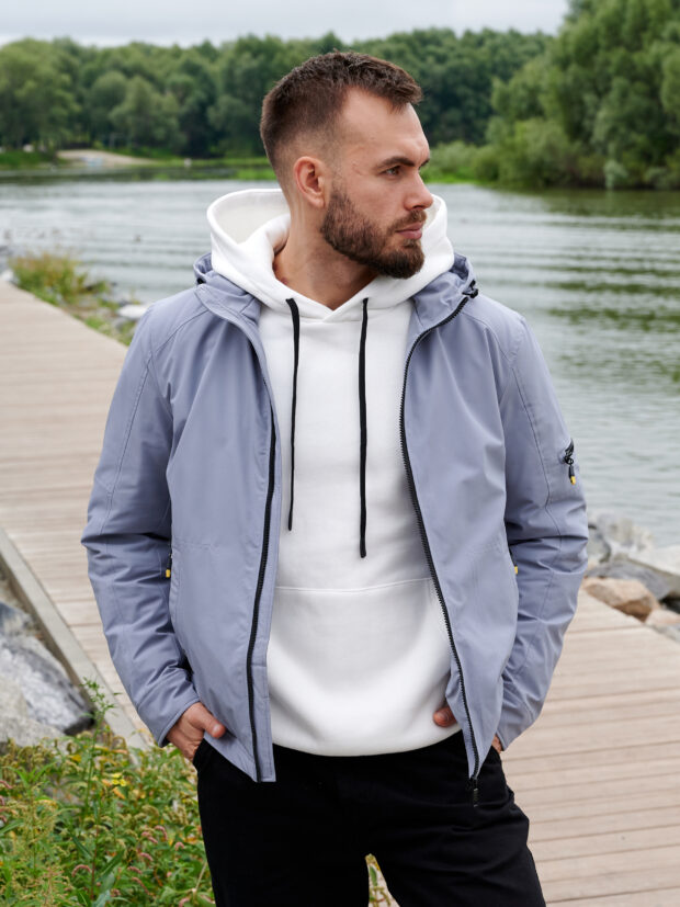 city savani ccs 2220 18 Серый Куртка мужская демисезонная