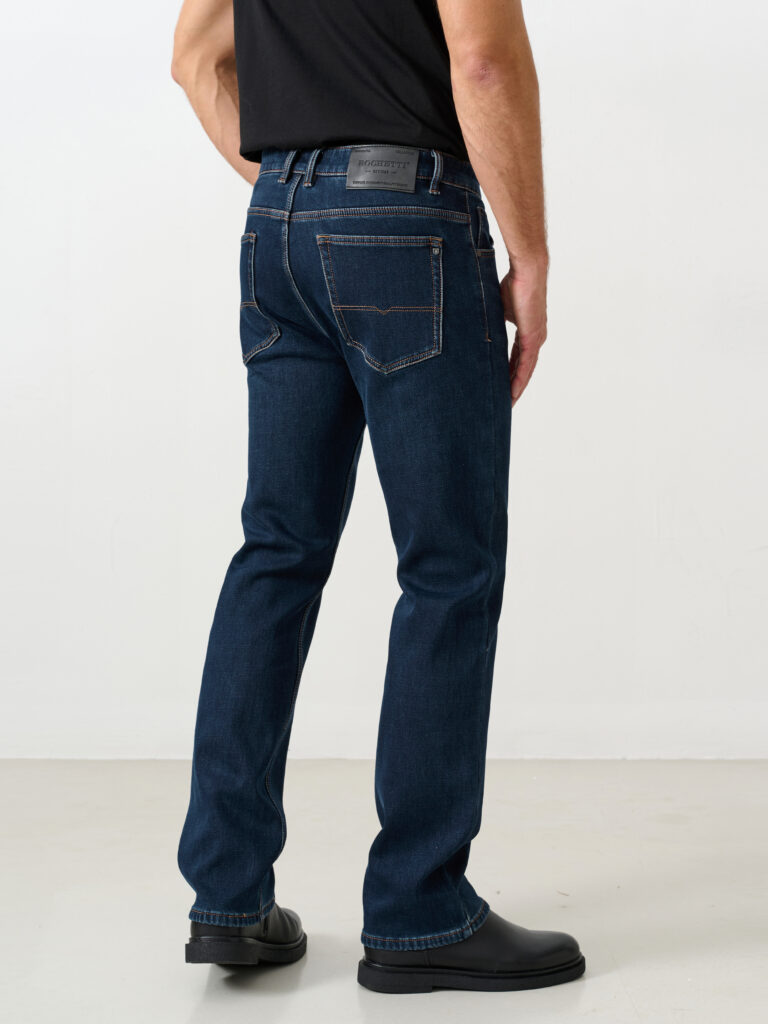 джинсы мужские утепленные темно-синие 4