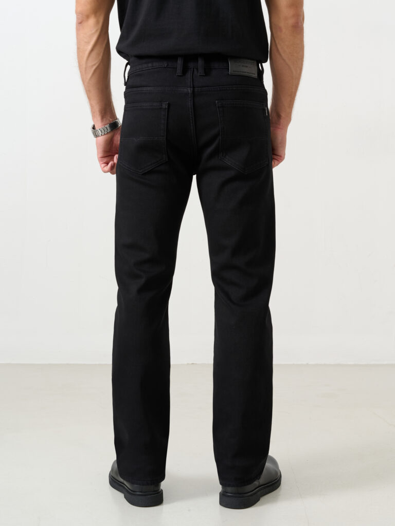 джинсы мужские утепленные черные 4