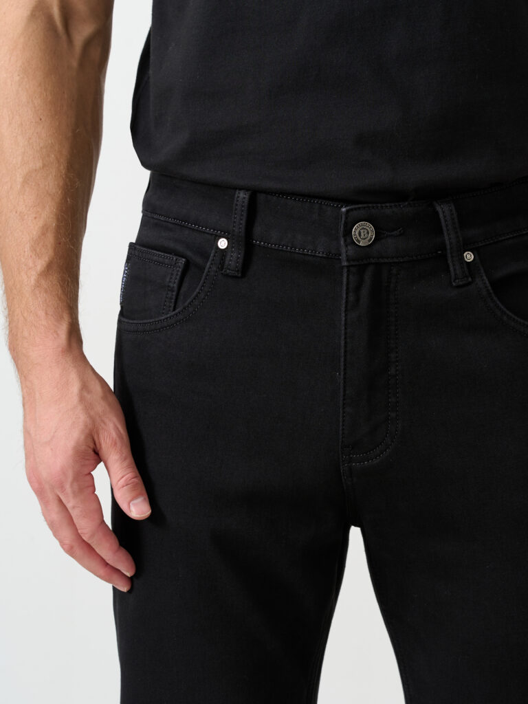 джинсы мужские утепленные черные 5