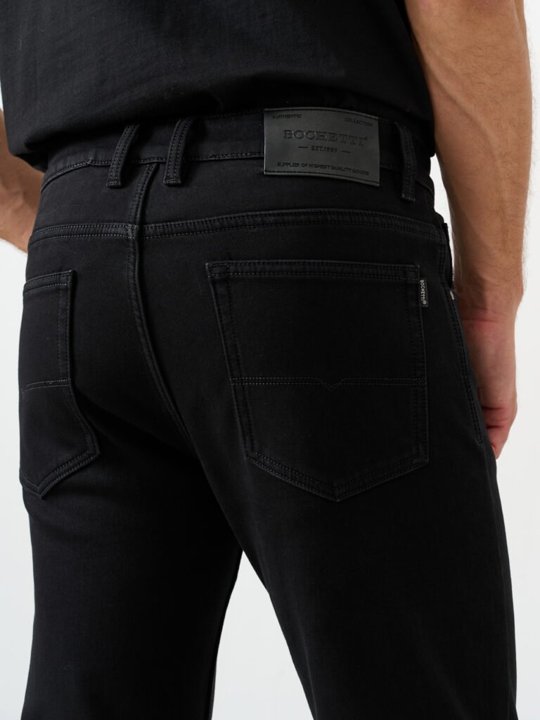 джинсы мужские утепленные черные 6