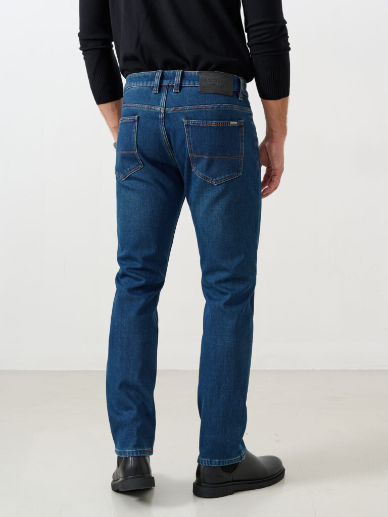 джинсы мужские утепленные синие 4