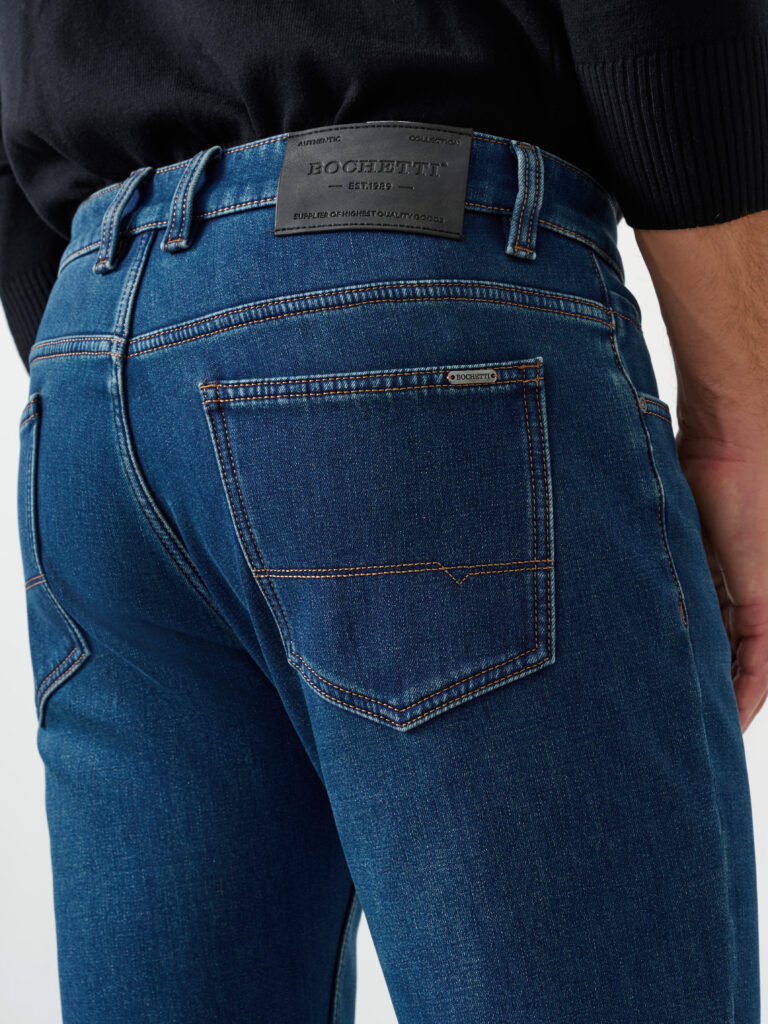 джинсы мужские утепленные синие 6