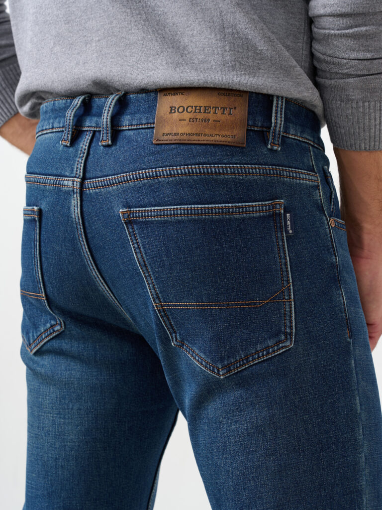 джинсы мужские утепленные синие 6