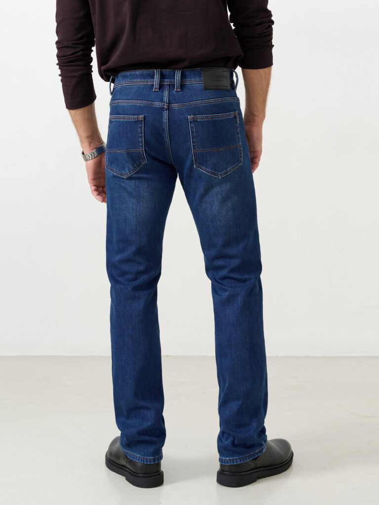 джинсы мужские утепленные синие 4