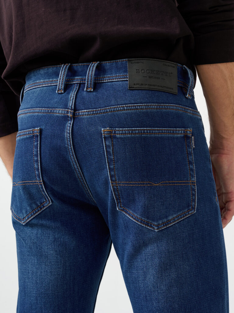 джинсы мужские утепленные синие 6