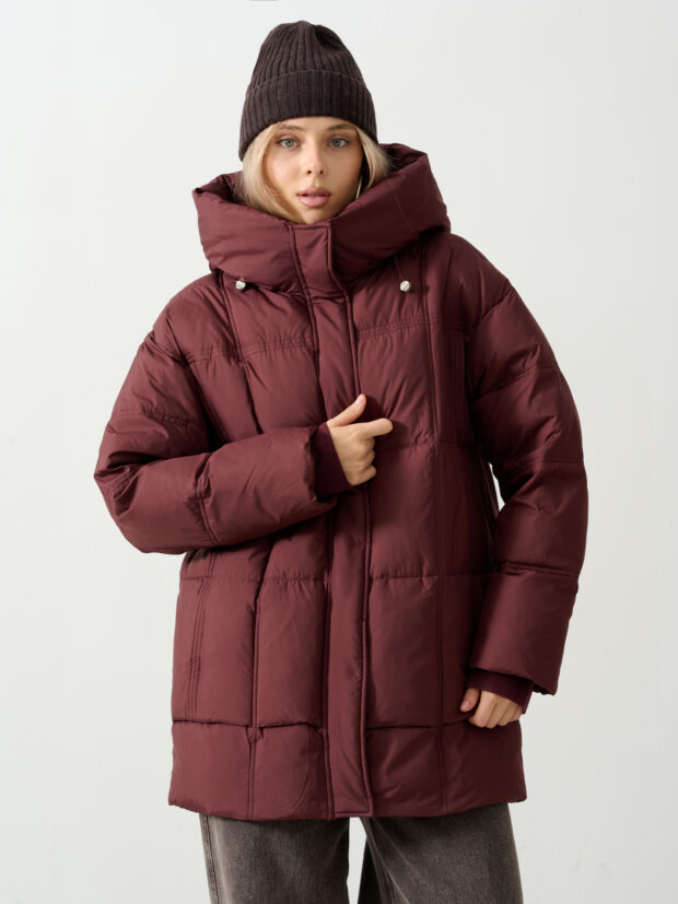city savani ccs 82583 134 Бордовый Куртка женская утепленная